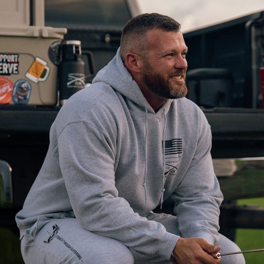 Strength Through Suffering Hoodie - Sport Gray - Image 2