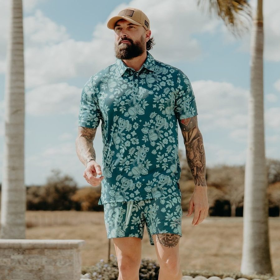 Grunt Short 5 Inseam - Tropical Death Harbor - Image 2