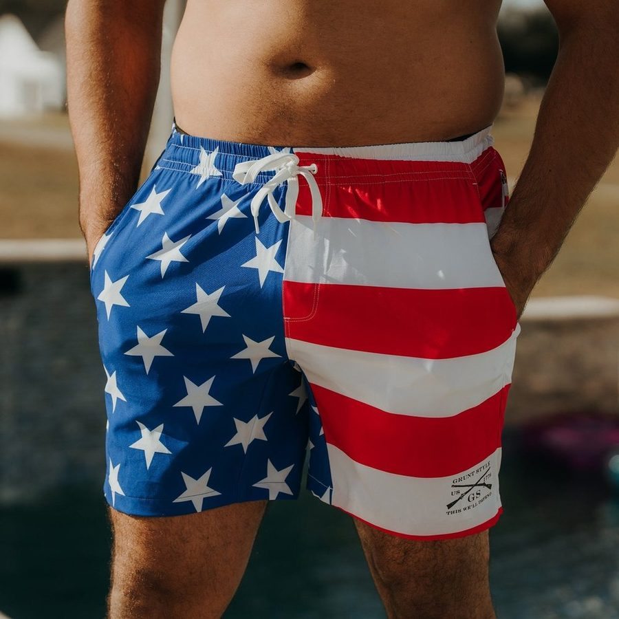 Grunt Short 7 Inseam - American Flag - Image 2