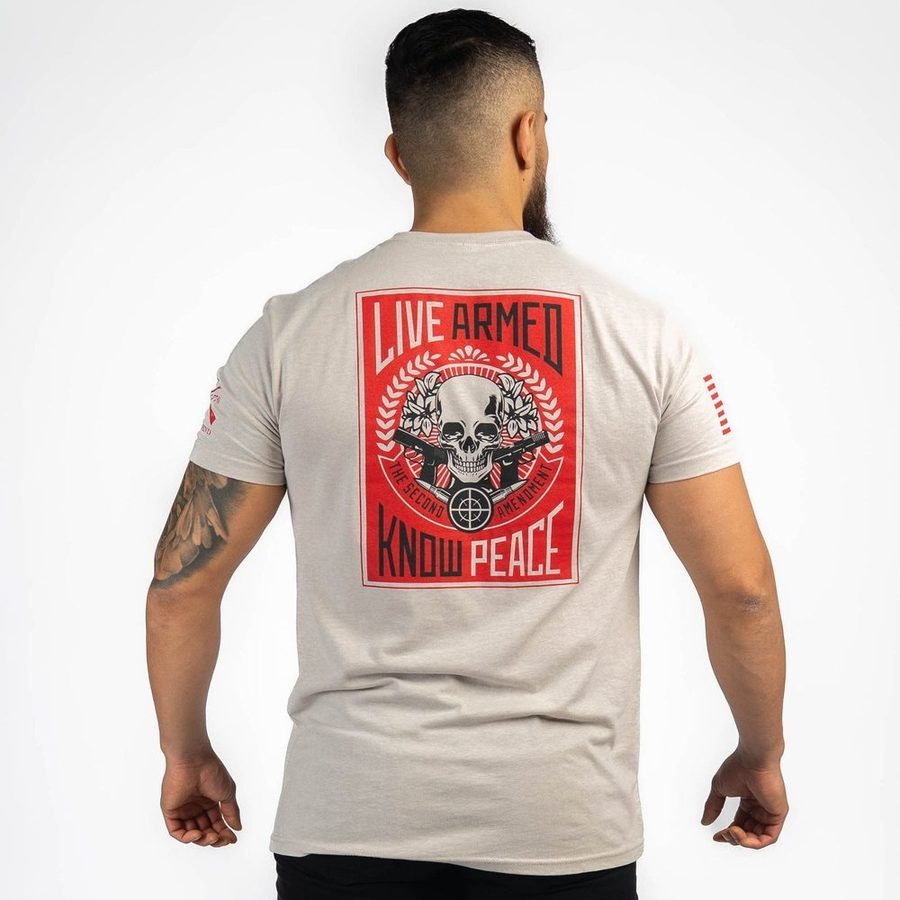 Live Armed T-Shirt - Sand - Image 11