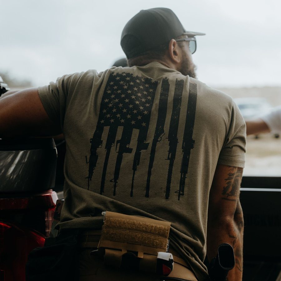 Rifle Flag 2.0 T-Shirt - Military Green - Image 5