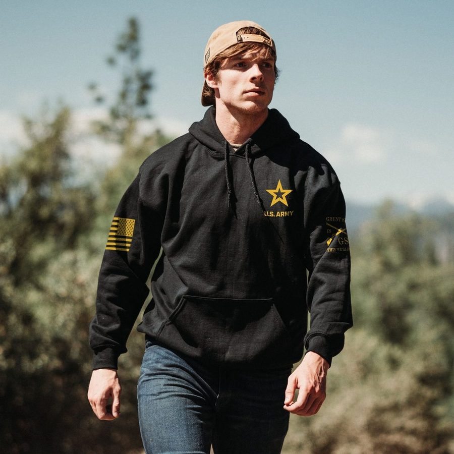 Army A-Team Hoodie - Black - Image 3