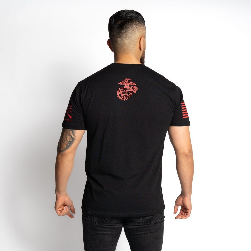 USMC - Brotherhood T-Shirt - Black - Image 6