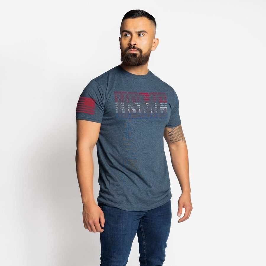 USMC - Through The Ages T-Shirt - Navy - Image 6