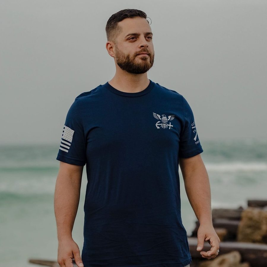 USN - Skilled Sailor T-Shirt - Navy - Image 3