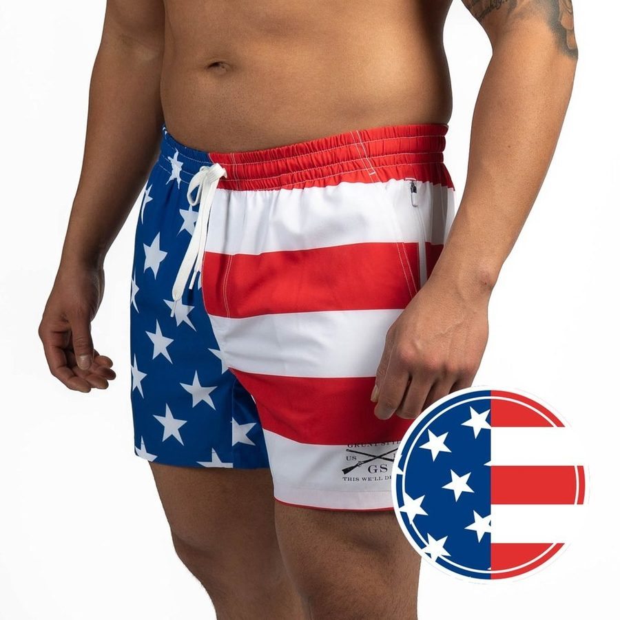 Grunt Short 5 Inseam - American Flag
