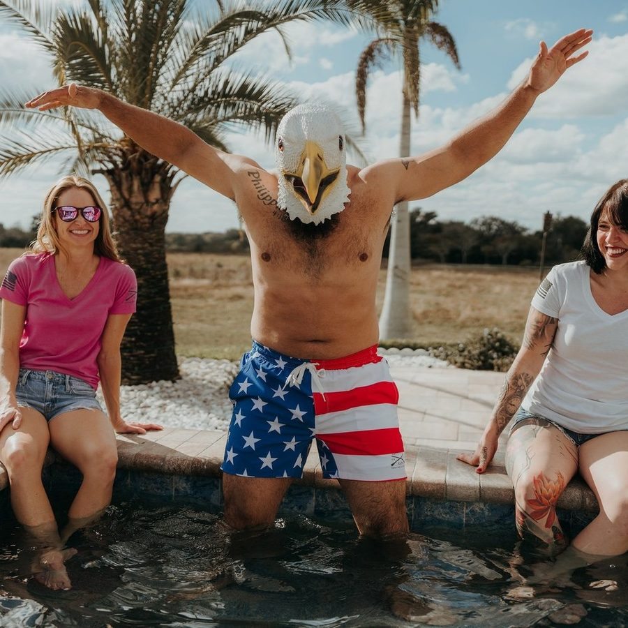 Grunt Short 5 Inseam - American Flag - Image 2