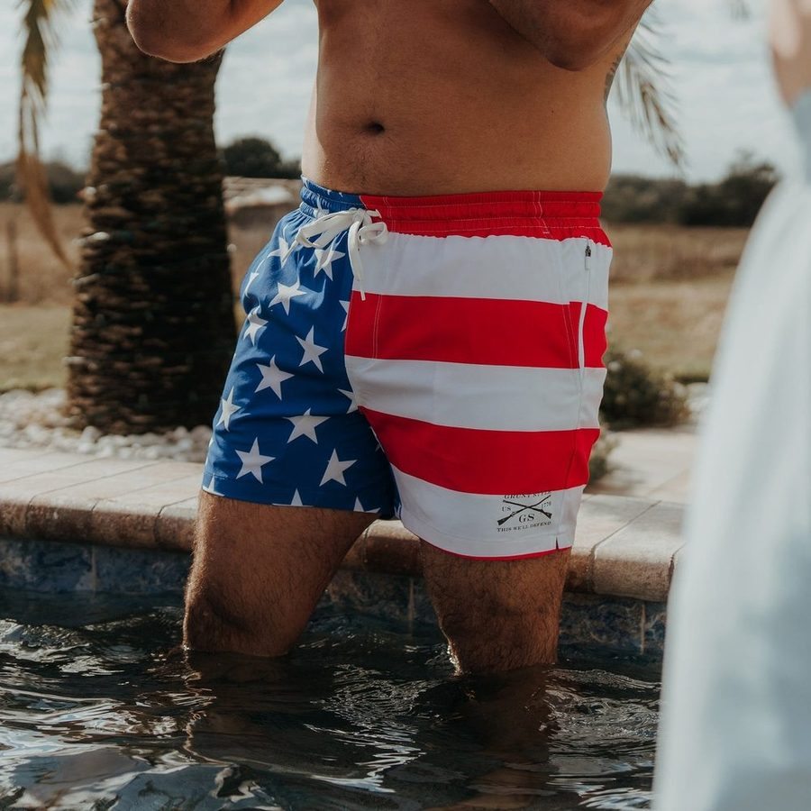 Grunt Short 5 Inseam - American Flag - Image 3