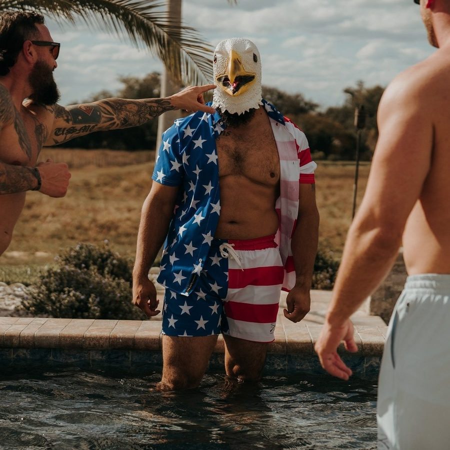 Grunt Short 5 Inseam - American Flag - Image 4
