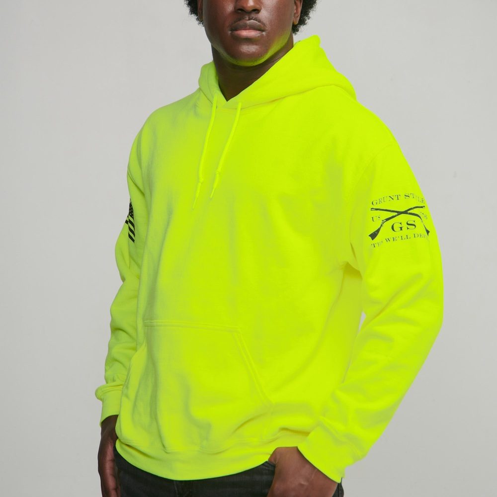 Basic Hoodie Safety Green 2 Pack - Image 4
