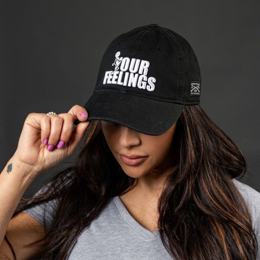 F*ck Your Feelings Dad Hat - Black - Image 3