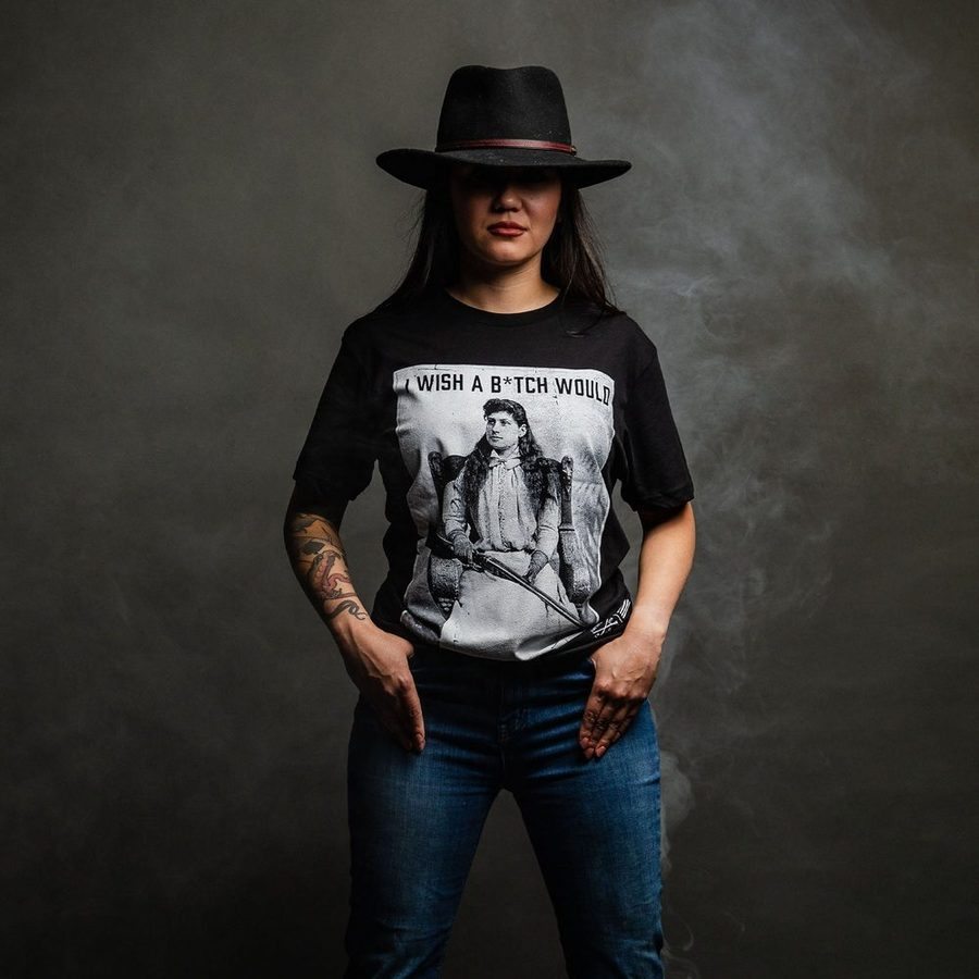 Women's I Wish A B*tch Would Boyfriend Fit T-Shirt - Black - Image 3