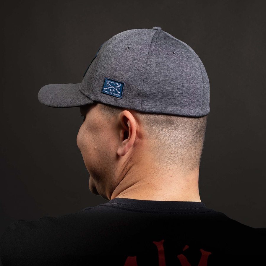 Seasoned Patriot Stretch Fit Hat - Gray - Image 4