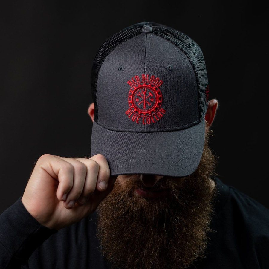 Red Blood Blue Collar® Hat - Image 4