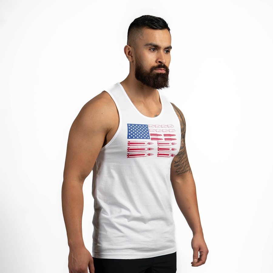 Men's Ammo Flag Tank - White - Image 7
