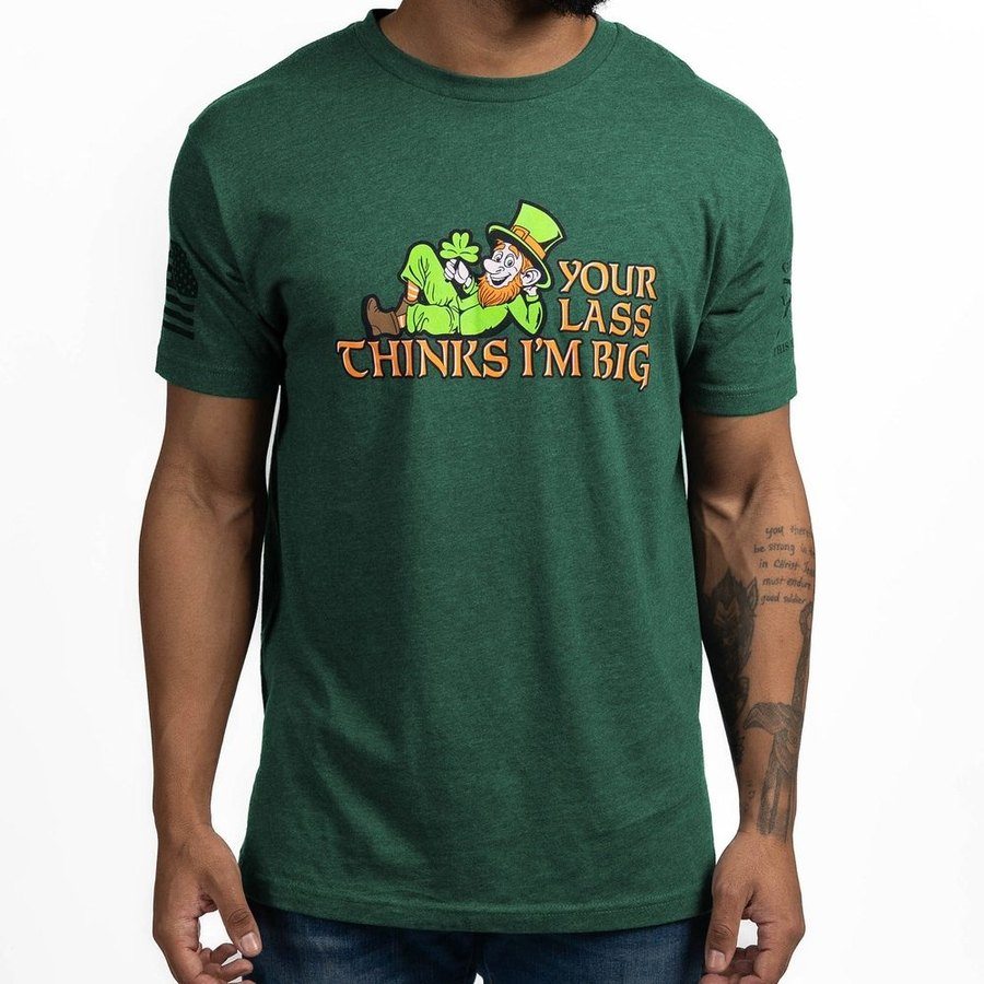 I'm Big T-Shirt - Heather Forest Green - Image 6