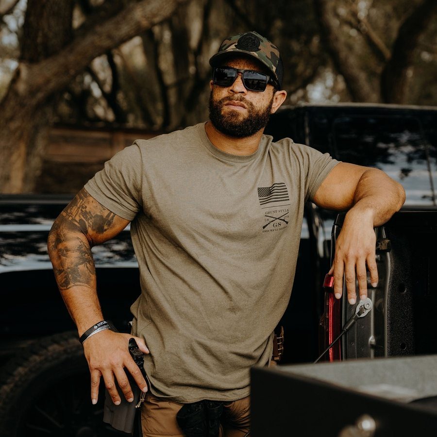 Rifle Flag 2.0 T-Shirt - Military Green - Image 2