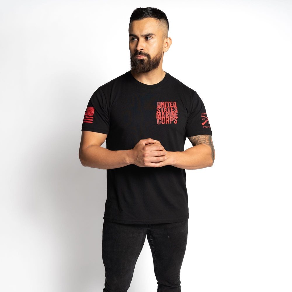 USMC - Brotherhood T-Shirt - Black - Image 8