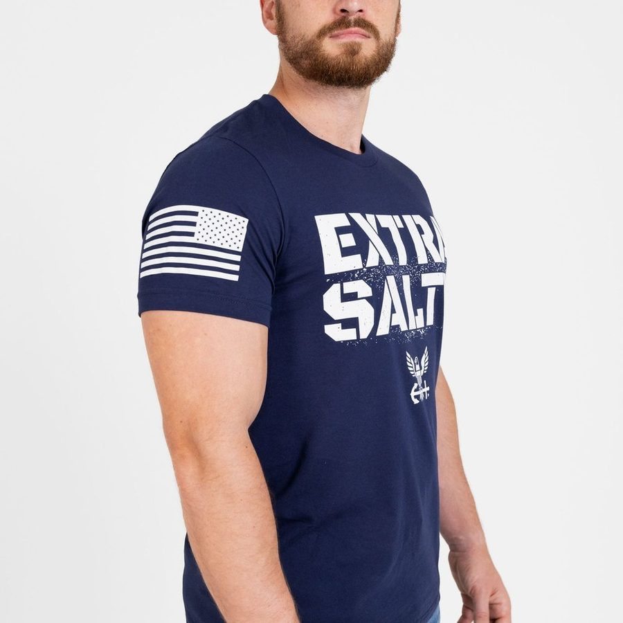 USN - Extra Salty T-Shirt - Navy - Image 6