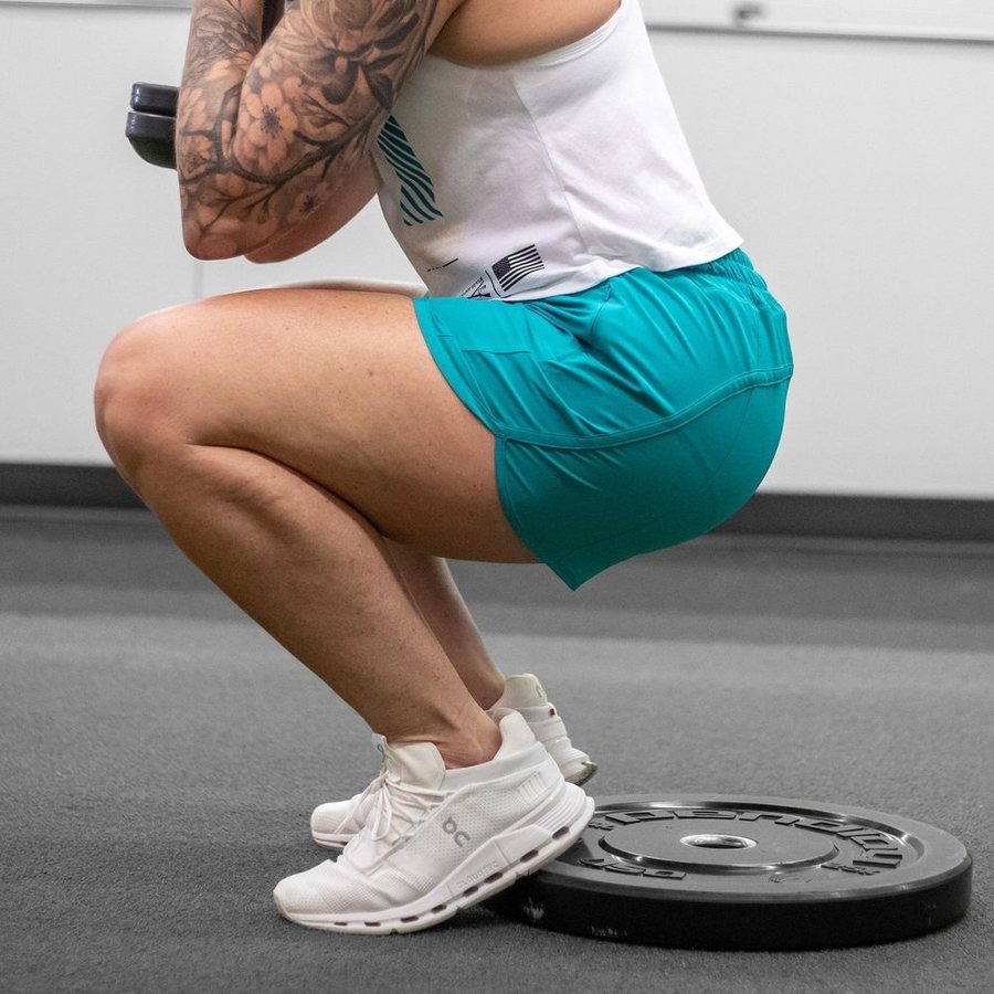Women's Agility Shorts - Aqua - Image 6