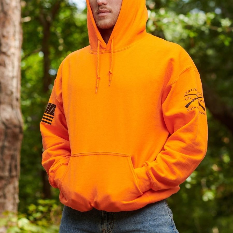 Basic Hoodie Safety Orange 2 Pack - Image 2