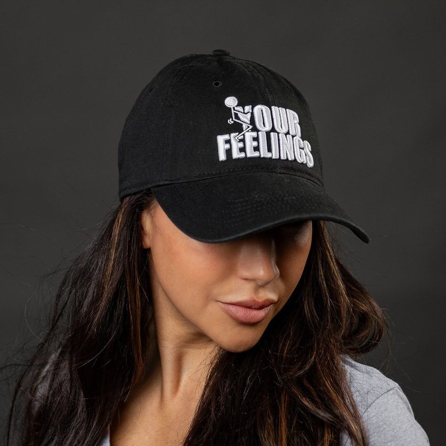 F*ck Your Feelings Dad Hat - Black - Image 2