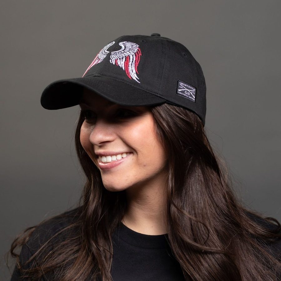 Freedom Angel Dad Hat - Black - Image 3