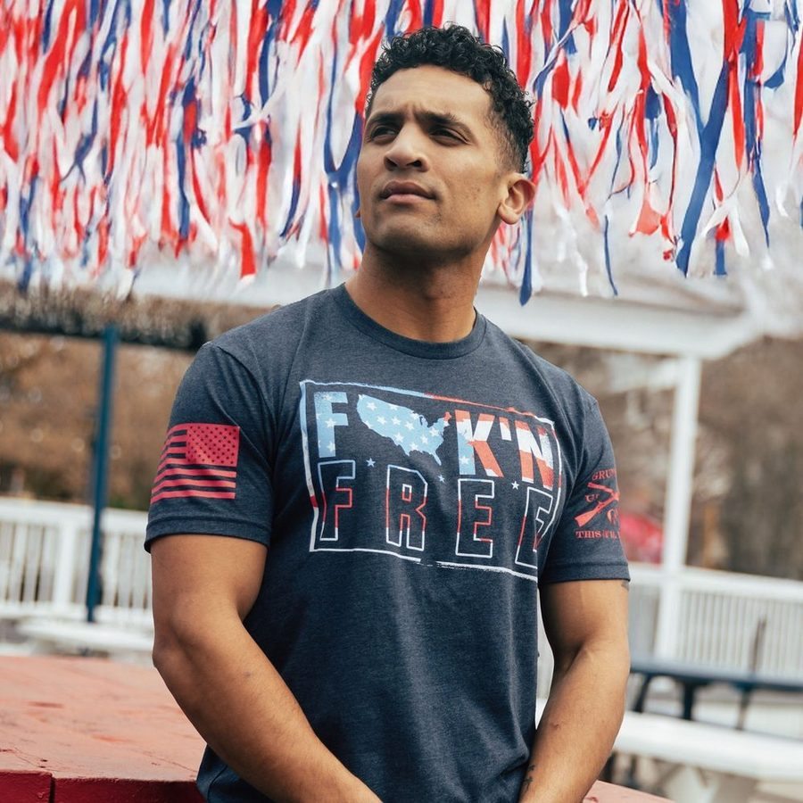 F*ck'n Free T-Shirt - Midnight Navy - Image 2