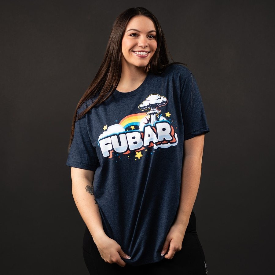 Women's FUBAR Boyfriend Fit T-Shirt - Midnight Navy - Image 2