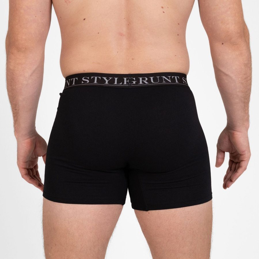 Base Command 2-Pack Boxer Briefs - Black & Black - Image 3