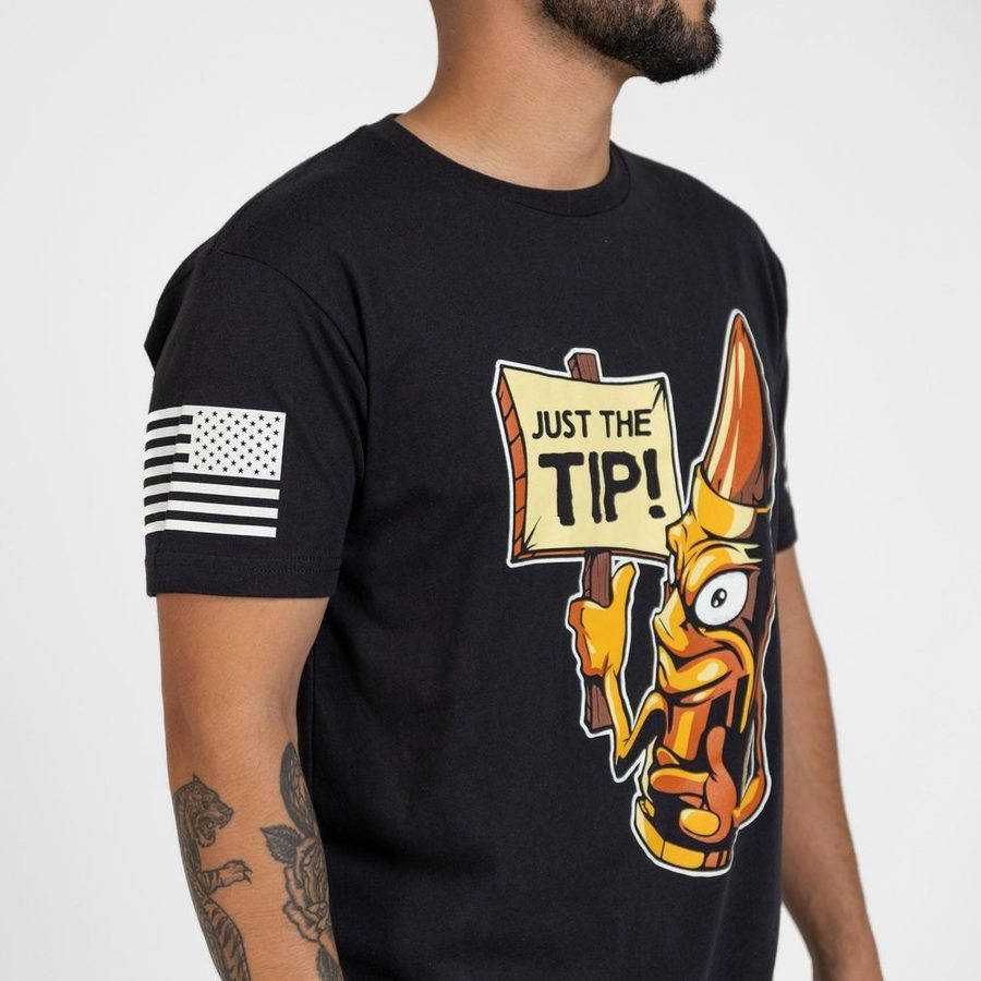 Just The Tip T-Shirt - Black - Image 6