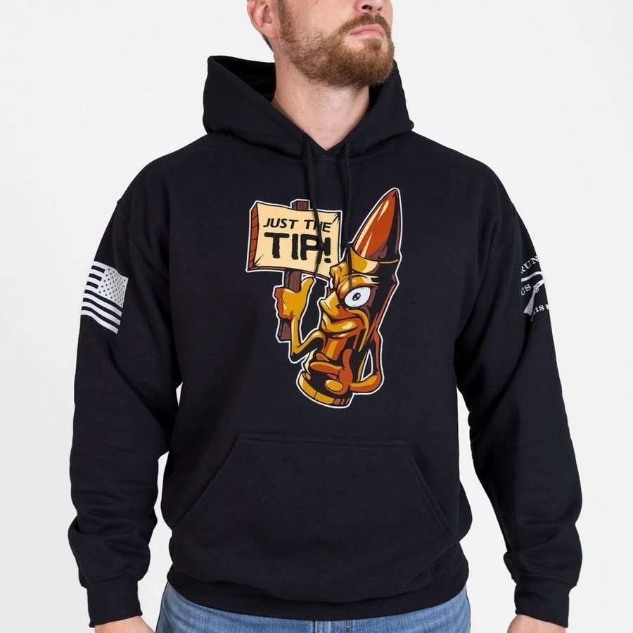Just The Tip Hoodie - Black - Image 4