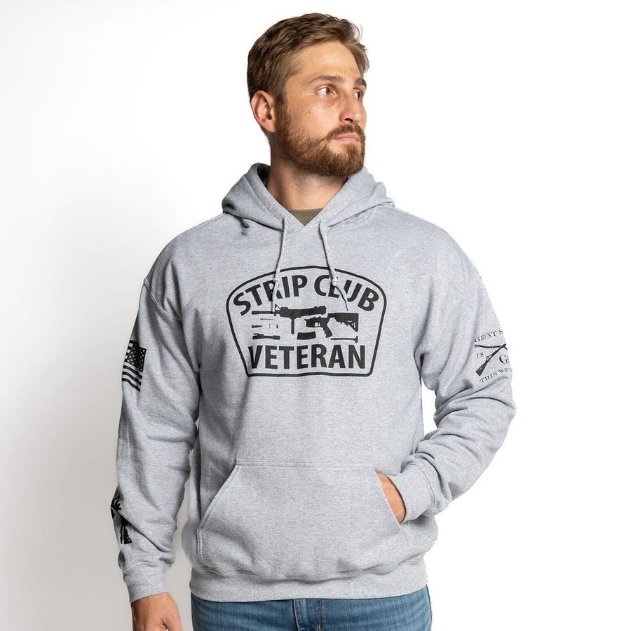 Strip Club Veteran Hoodie - Sport Gray - Image 6