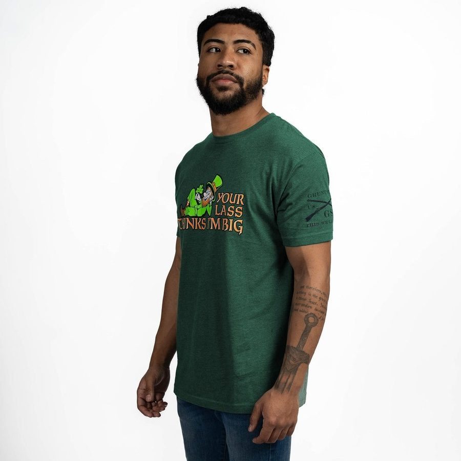 I'm Big T-Shirt - Heather Forest Green - Image 7