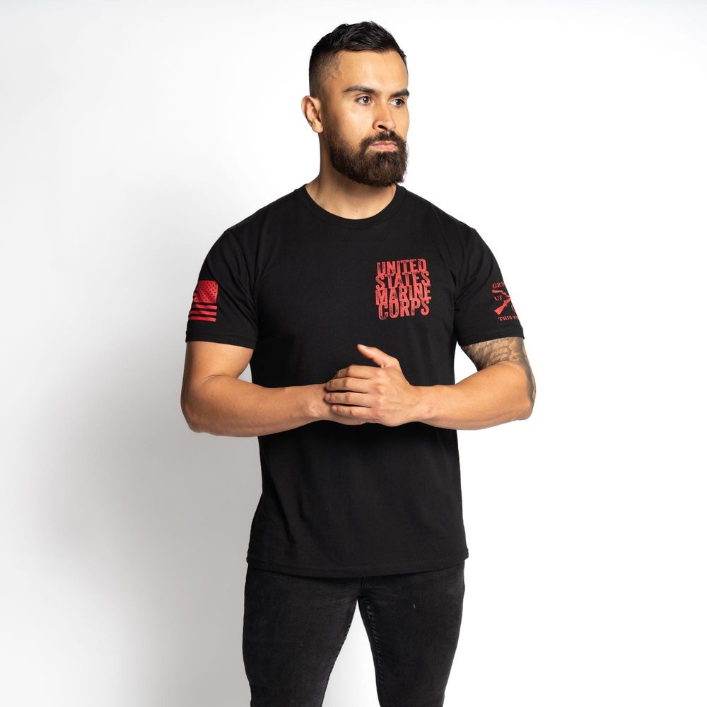 USMC - Brotherhood T-Shirt - Black - Image 7