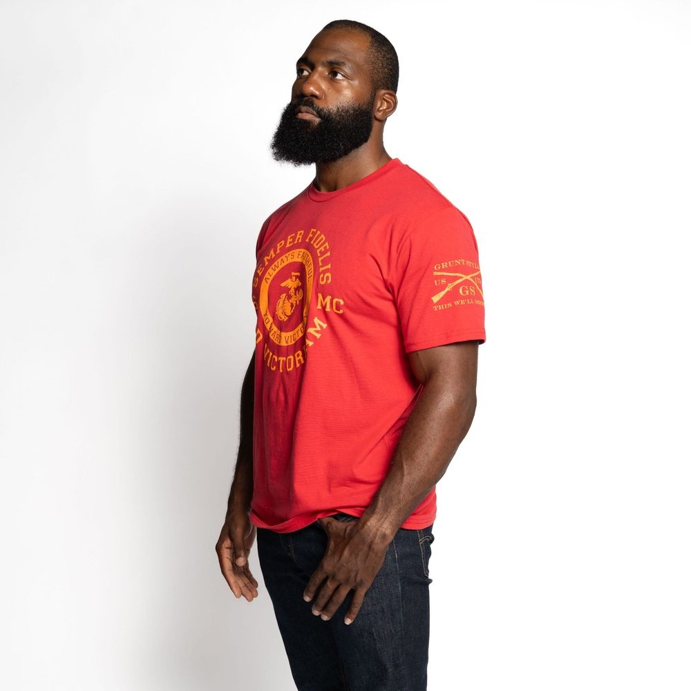 USMC - Toward Victory T-Shirt - Red - Image 7