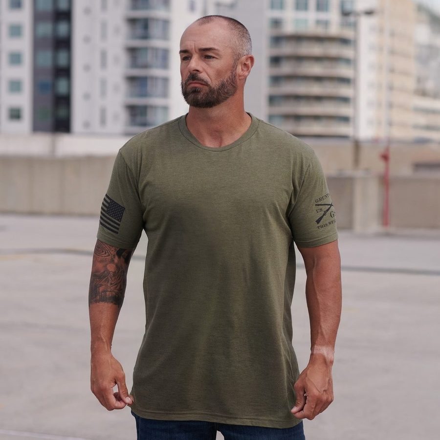 Basic T-Shirt - Military Green - Image 2