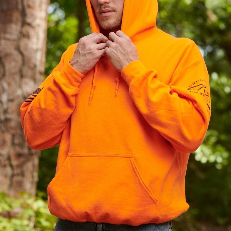 Basic Hoodie Safety Orange 2 Pack - Image 3