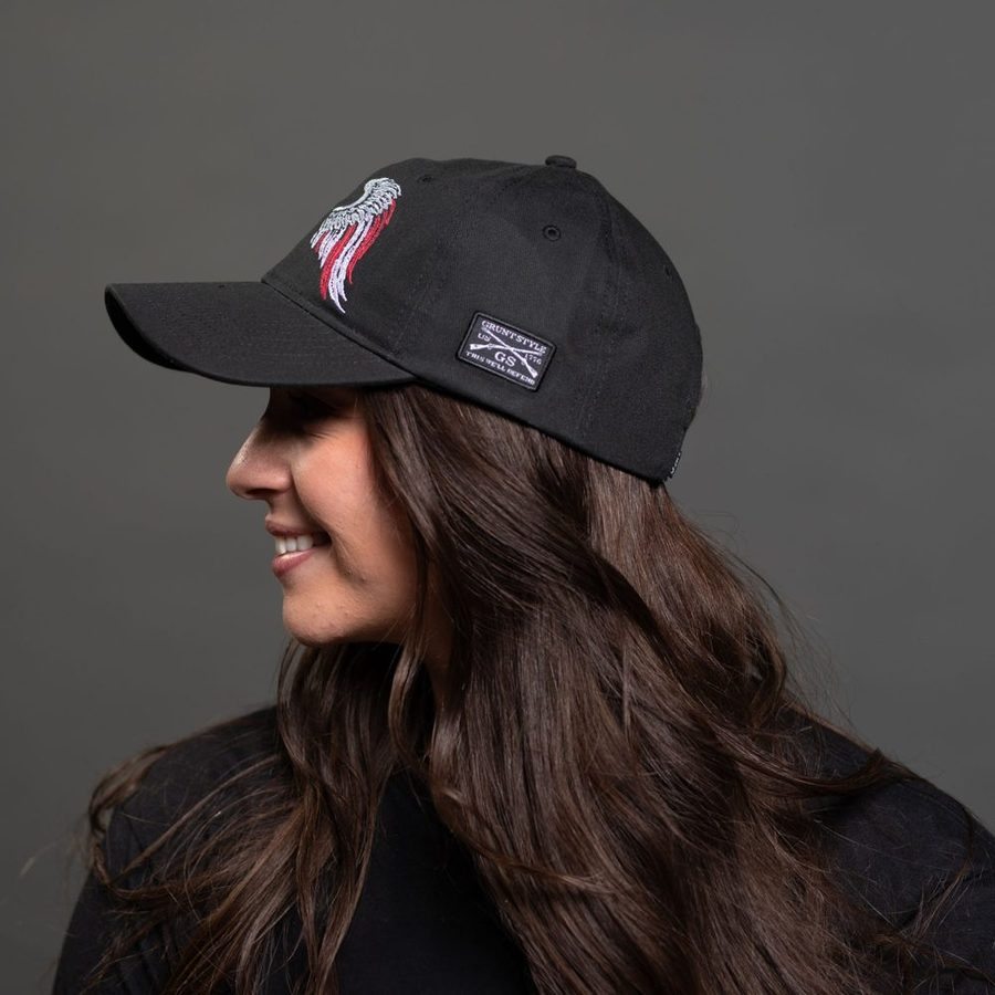 Freedom Angel Dad Hat - Black - Image 5