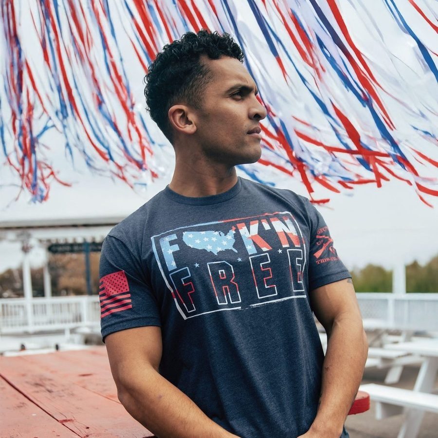 F*ck'n Free T-Shirt - Midnight Navy - Image 3