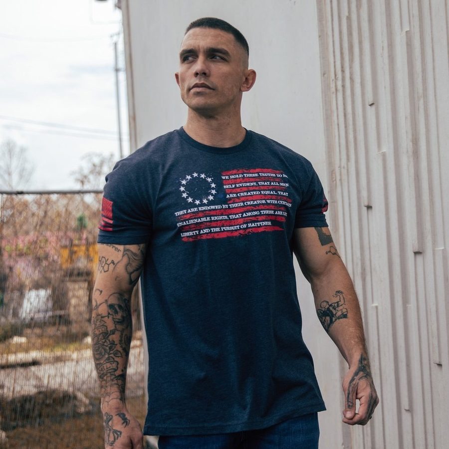 Declaration T-Shirt - Midnight Navy - Image 5
