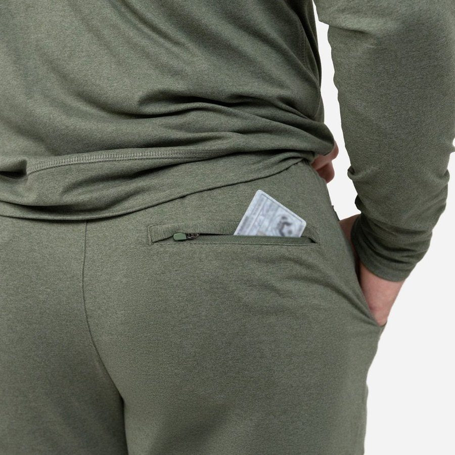 Men's All-Day Short - Heather Military Green - Image 8