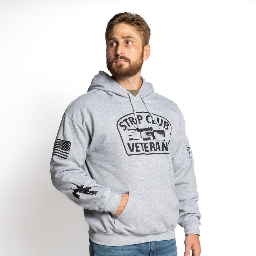Strip Club Veteran Hoodie - Sport Gray - Image 7