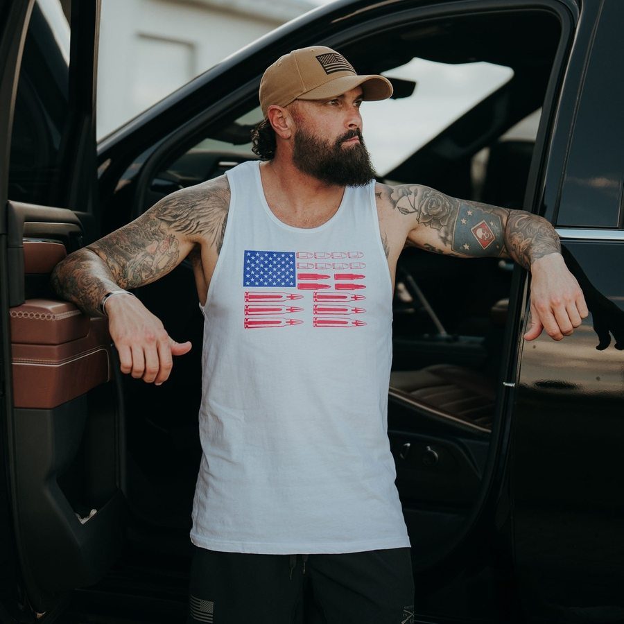 Men's Ammo Flag Tank - White - Image 2