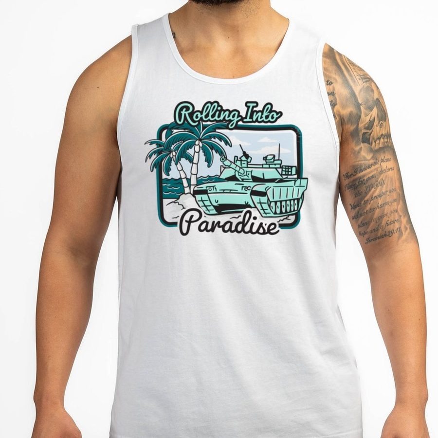 Rolling Into Paradise Tank - White - Image 6
