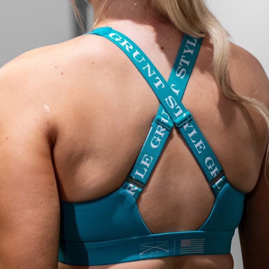 Women's Agility Low Impact Sport Bra - Aqua - Image 3