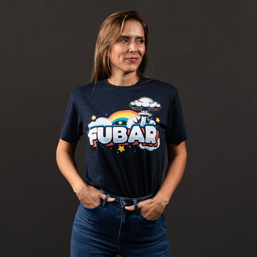 Women's FUBAR Boyfriend Fit T-Shirt - Midnight Navy - Image 4
