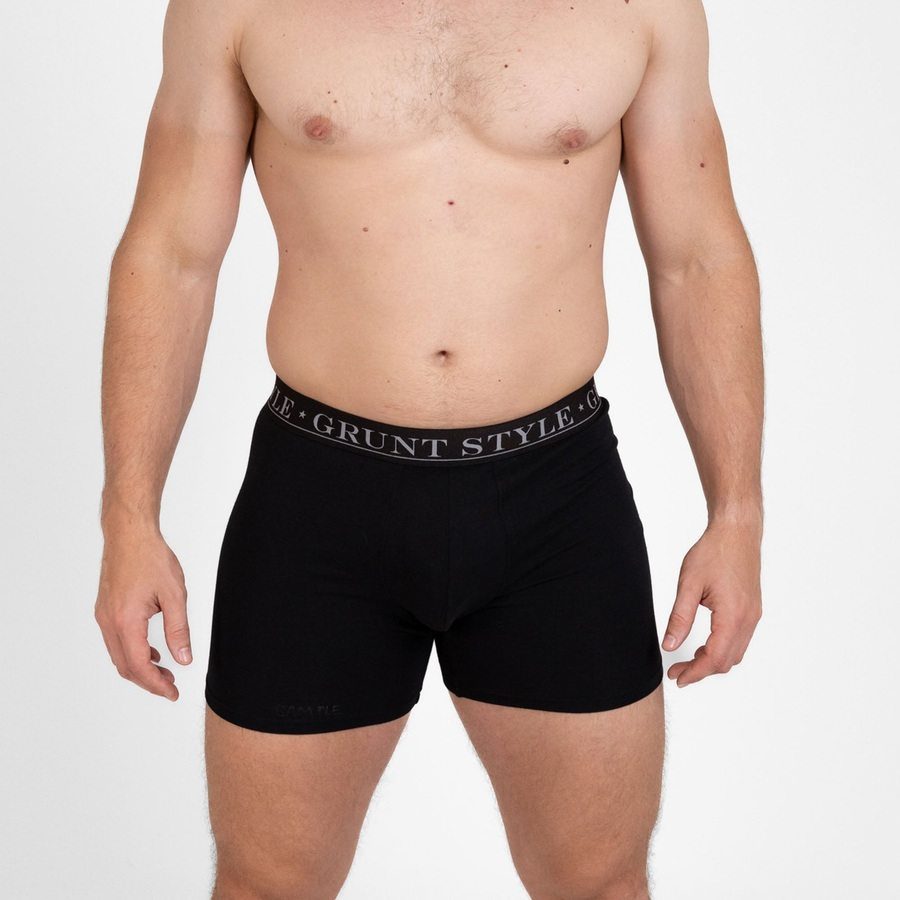 Base Command 2-Pack Boxer Briefs - Black & Black - Image 5