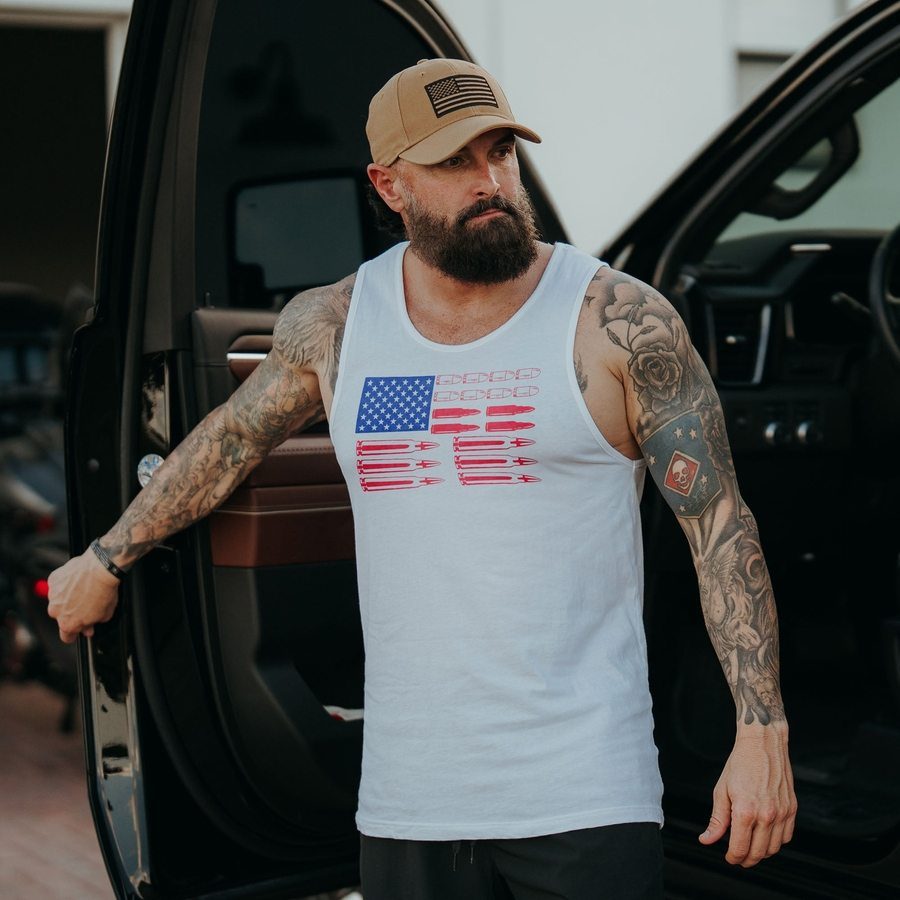 Men's Ammo Flag Tank - White - Image 3