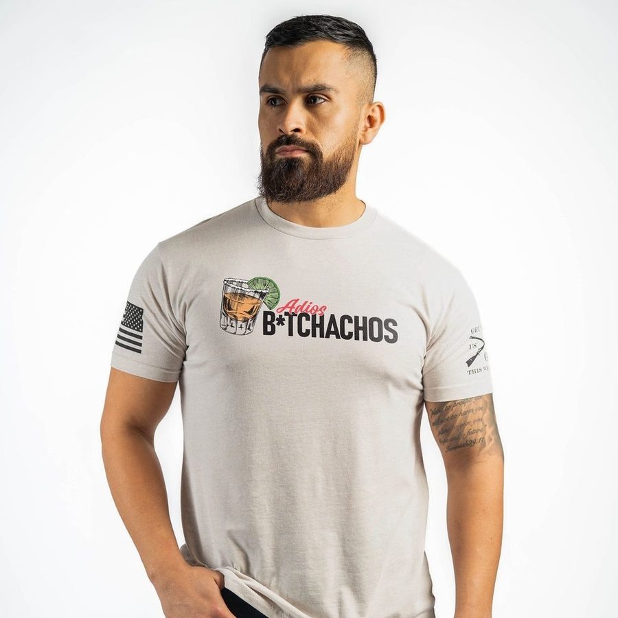 Adios B*tchachos T-Shirt - Sand - Image 8